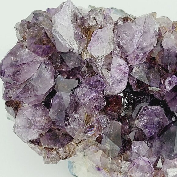 Raw Amethyst Quartz Geode Natural Specimen Medium to Dark Mineral 5x3x2 - Picture 9 of 10